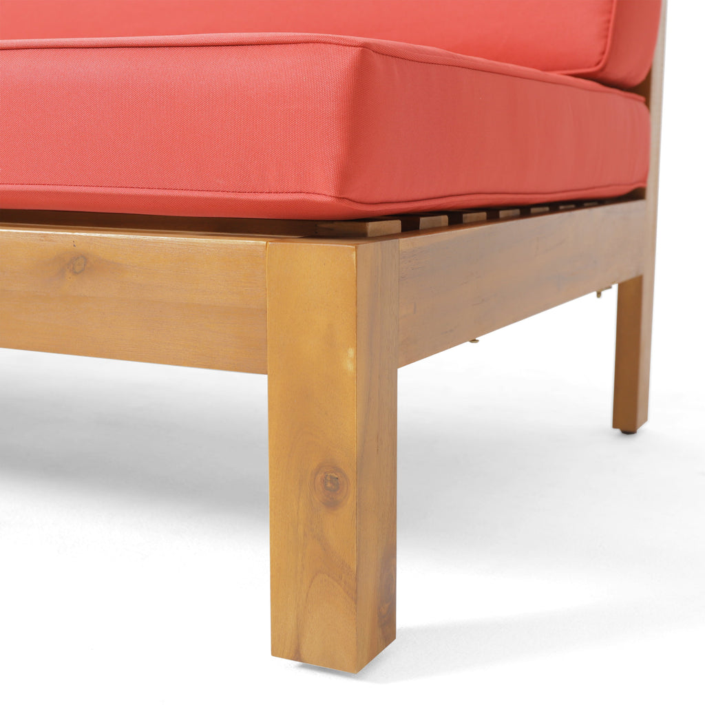 Brava Outdoor X-Back Corner Bench with Coffee Table