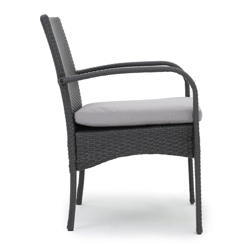 Cordoba Outdoor Wicker Dining Chairs, Set of 2