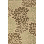 Zinnia Modern Floral Textured Weave Indoor/Outdoor Runner Rug
