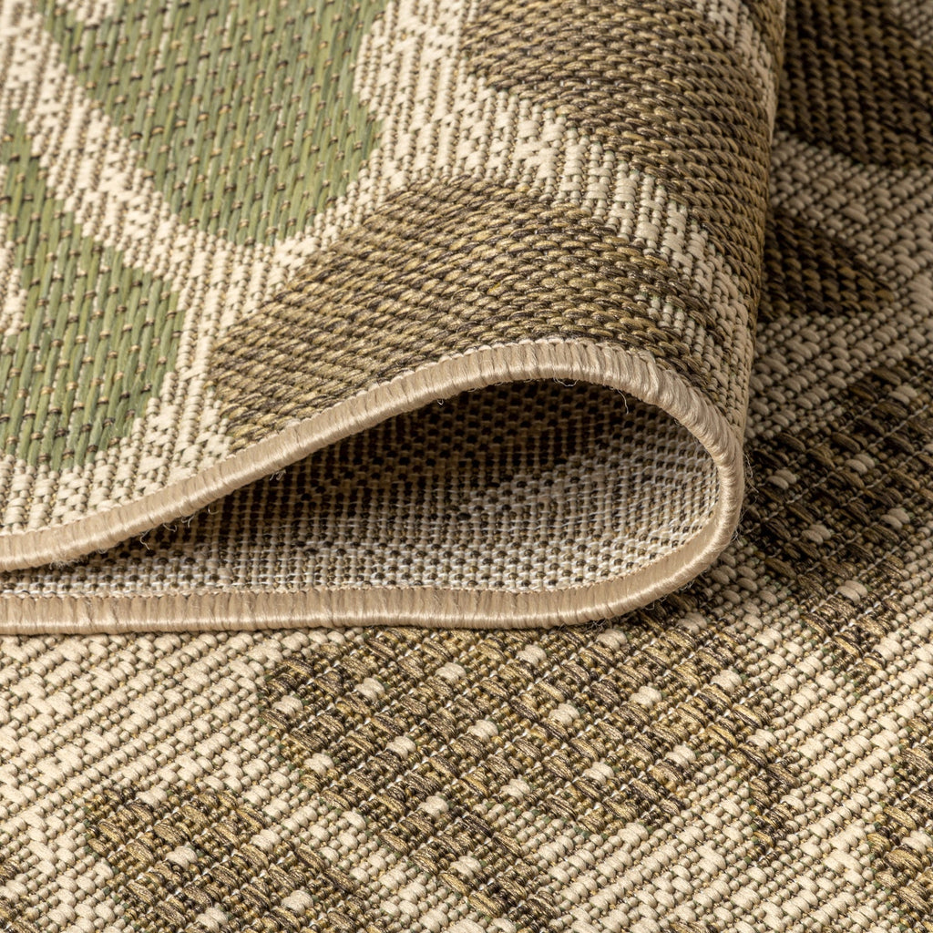 Zinnia Modern Floral Textured Weave Indoor/Outdoor Runner Rug