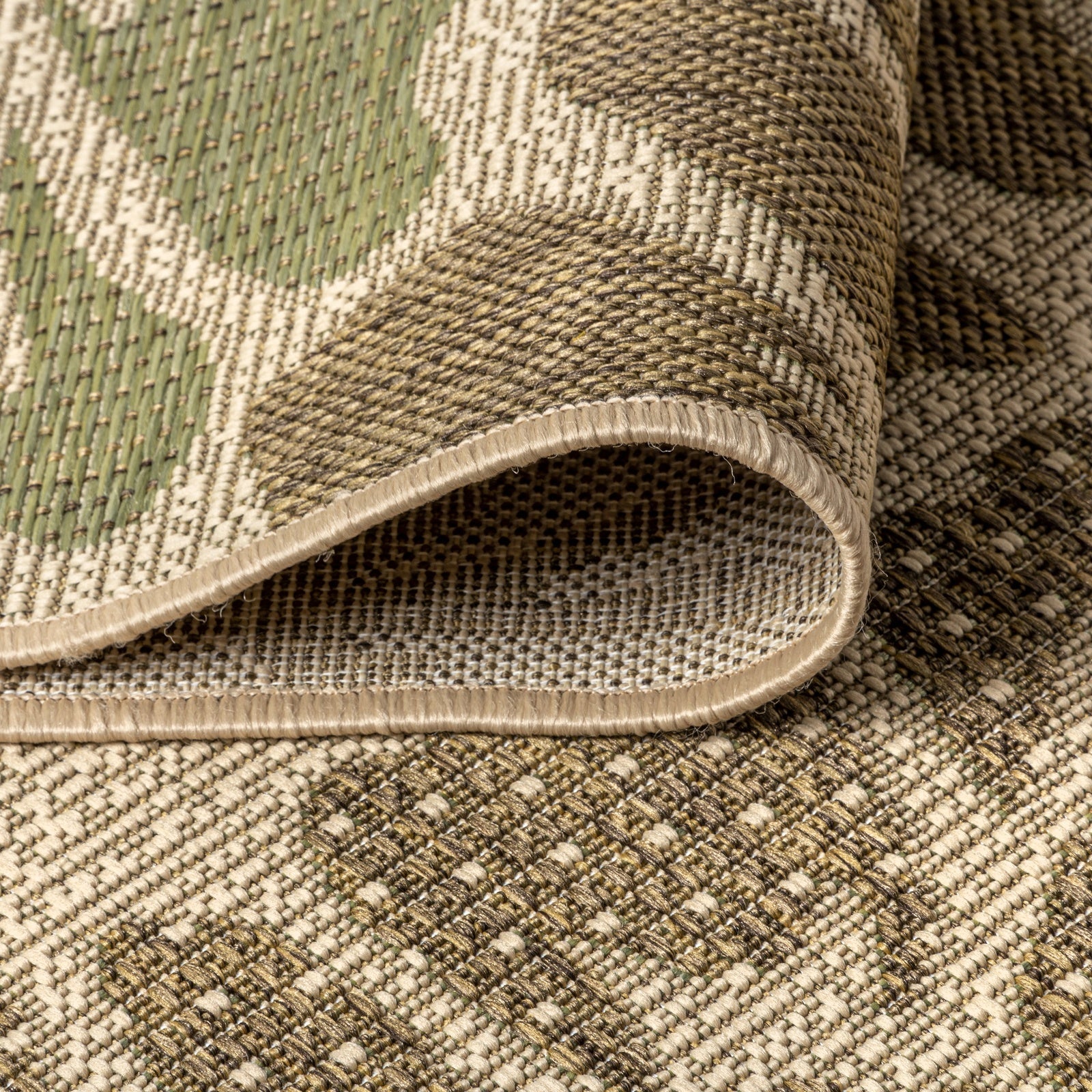Zinnia Modern Floral Textured Weave Indoor/Outdoor Runner Rug
