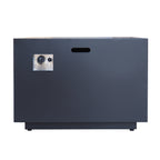 33" Outdoor Iron Square Propane Fire Pit, Tank Inside, 50,000 BTU
